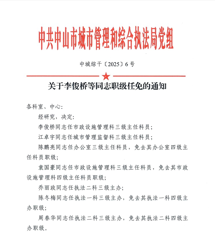 关于李俊桥等同志职级任免的通知.1.jpg